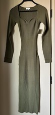 Women’s Fashion Boutique Olive Green Long Sleeve Maxi Dress