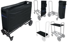 Rockville ROCK CART OFF-ROAD DJ Equipment Transport Car w/ 3 Bags Floor Shelf