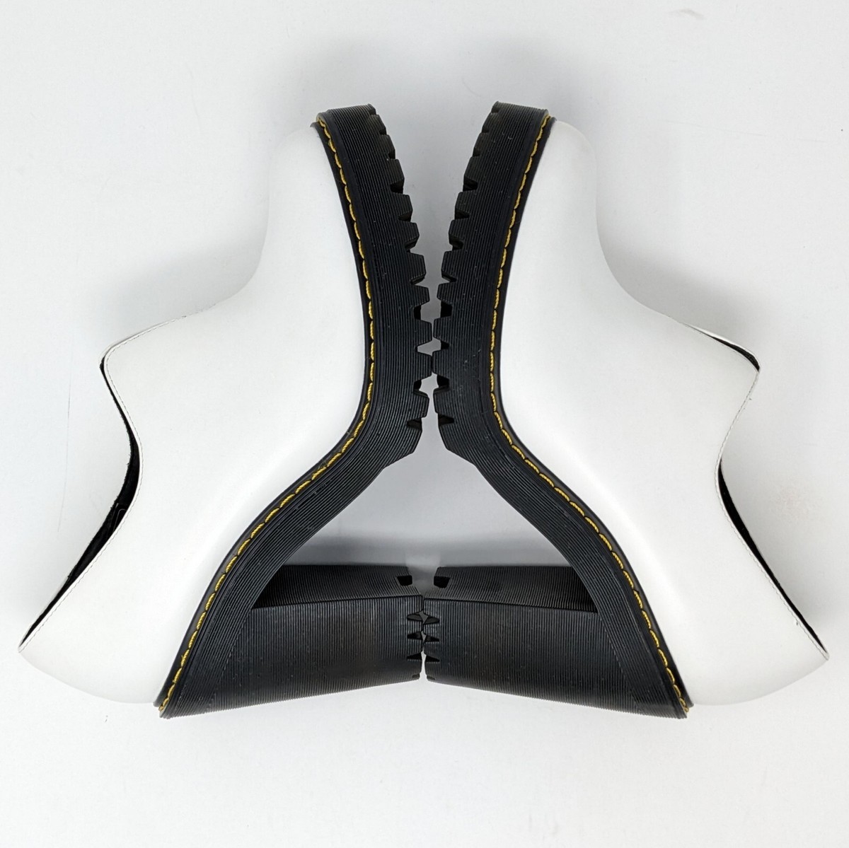 Dr. Martens Cordelia White Leather Chunky Heeled Ankle Boots Dr. Martens Cordelia White Leather Chunky Heeled Ankle Boots