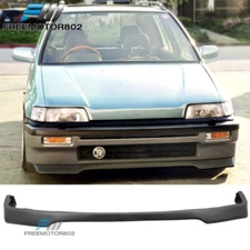 Fits 88-91 Honda Civic PU Front Bumper Lip Spoiler Splitter IKON Style Unpainted