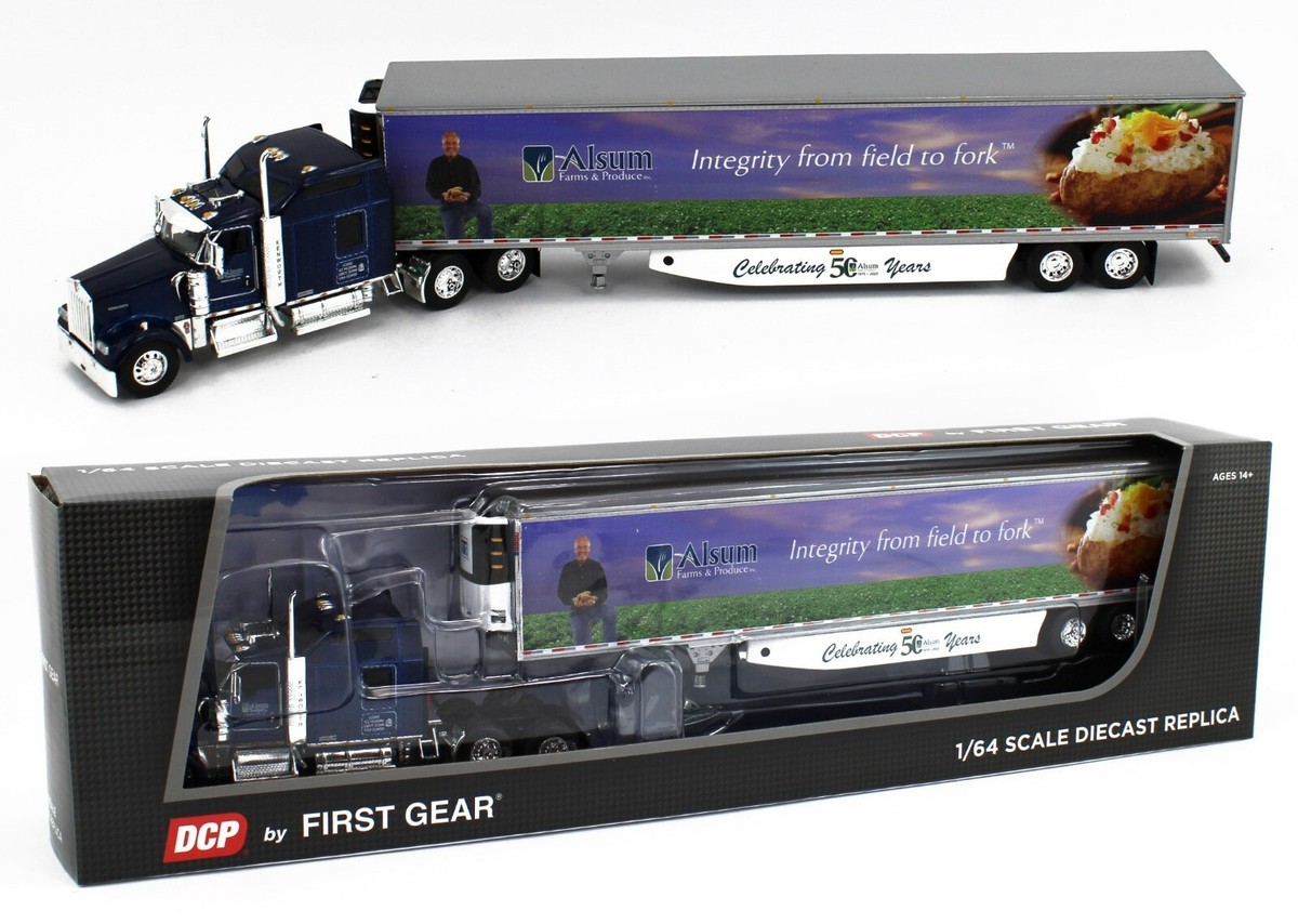 DCP ダイキャストプロモーション 1/64 TRACTOR-TRAILER Amazon.com: DCP 1/64 Wisteria/White Kenworth W900L w/ 31ft