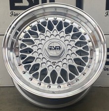 16x8 20 Slvr 4x100 5x100 Esm-02r Wheels Rims Bmw E30 84-91 3 Series E21 2002