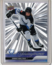EMMA MALTAIS 24/25 2024 Upper Deck PWHL Young Guns Rookie Silver OUTBURST #59