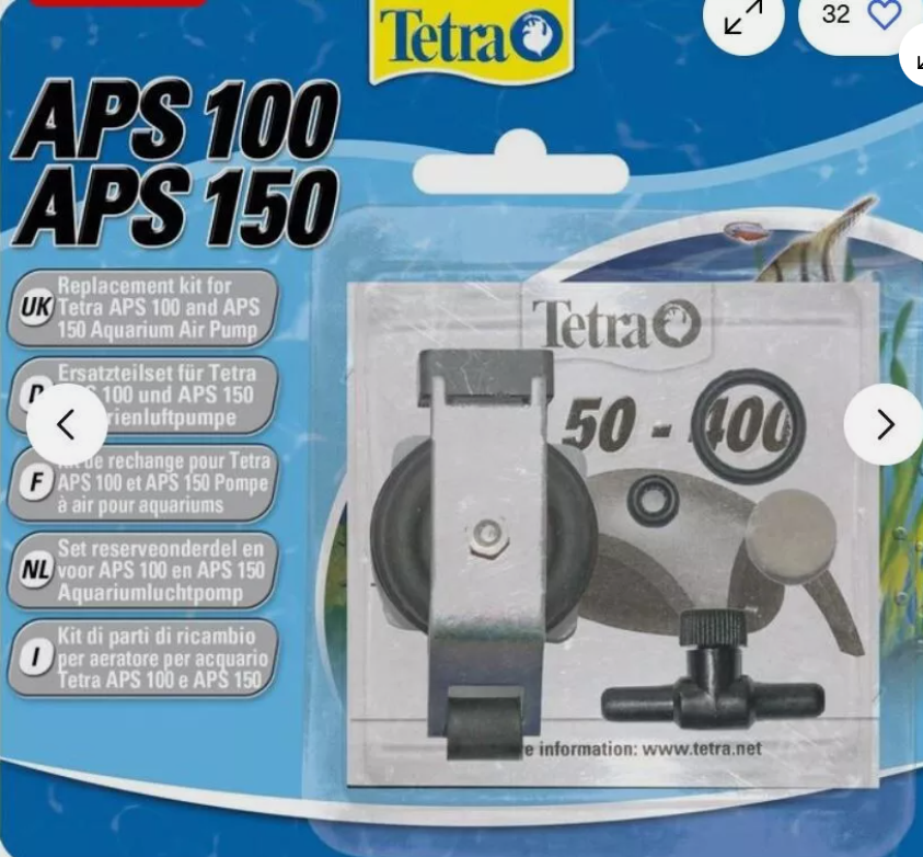 Tetratec Air Pump Spare Kit APS100 APS150 Fish Aquarium Tank T8502 #TH