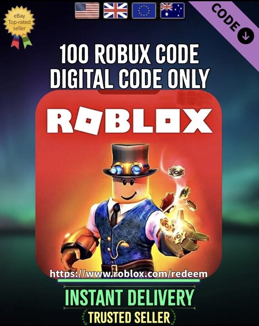 Buy Roblox 100 Robux Gift Card Key - Instant Delivery - Genuine Key -  Redeem Instantly - Discounted Price