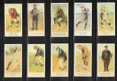 copes golfers cigarette cards Cope's GOLFERS cigarette cards(31) reprints
