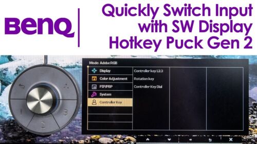 Controlador BenQ Hotkey Puck G2 SF20103-001 para monitor BenQ ✅ Interruptor rápido - Imagen 1 de 13