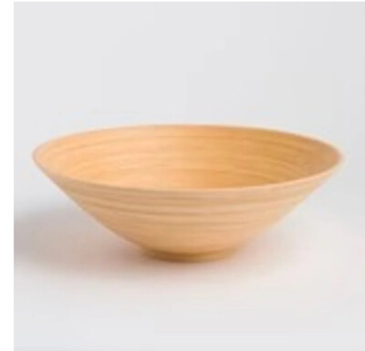 Bibol Khup Bamboo Serving Bowl Natural Bamboo By Shira Leah | eBay