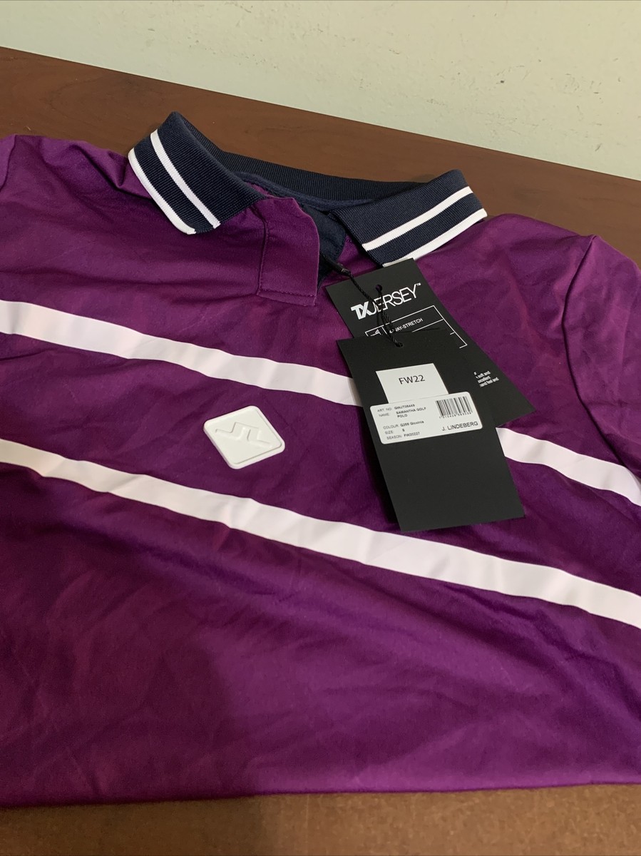 J. Lindeberg Samantha Gioxinia Purple Ladies Small Golf Polo J. Lindeberg Samantha Gioxinia Purple Ladies Small Golf Polo