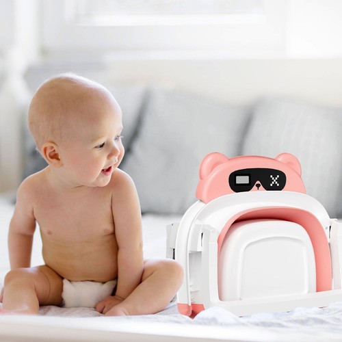 Foldable Infant Baby Bath Tub Collapsible Newborn Shower Bathtub with Termometer - Picture 7 of 37