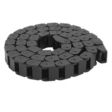 Black Nylon Cable Chain with End Connector Wire Carrier Drag Chain