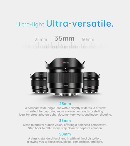 7artisans 25mm F1.8 Auto Focus Manual portrait APS-C Lens for Sony E A650 Camera - Picture 11 of 24