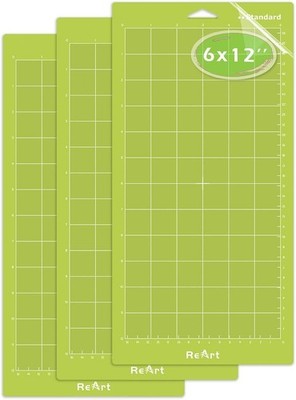 3 Pack Reart 6x12 Cutting Mat Standard Grip for Cricut Expression | Free Ship