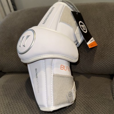 Warrior Burn Lacrosse Right Arm PadSize L White/Gray BAP1WHL Bone System NEW
