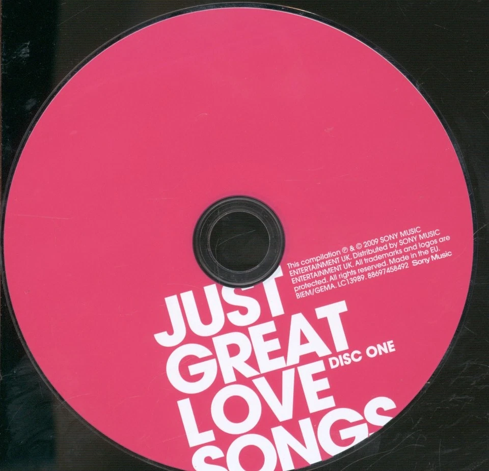 Various Artists Just Great Love Songs double CD Europe Sony 2009 886974584926 - Bild 3 von 3