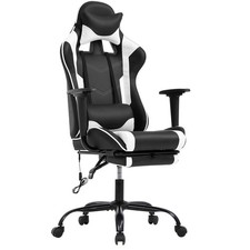 Massage Gaming Chair Ergonomic Computer Racing Style Office Chair Adjustable ...
