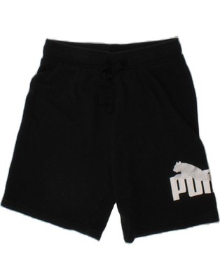 Puma Jungen Grafik Sport Shorts 7-8 Jahre Small schwarz Baumwolle AG24