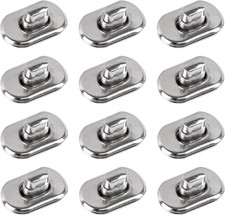 , 12 Pack Silver Turn Lock Clasp Hardware Purse Closure latches Handbag Twist Fa