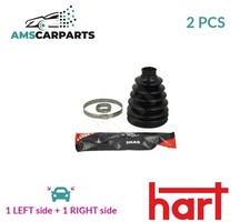CV JOINT BOOT KIT PAIR FRONT RIGHT LEFT WHEEL SIDE 417 108 HART 2PCS NEW