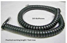 5-Pack Lot Black Charcoal 12Ft NEC SL2100 Phone Handset Cord IP7WW 12TXH 24TXH