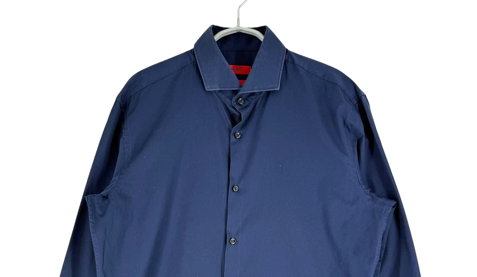 Hugo Boss Uomo C-Jason Slim Fit Camicia Taglia M - 41 - 16 - Immagine 3 di 4