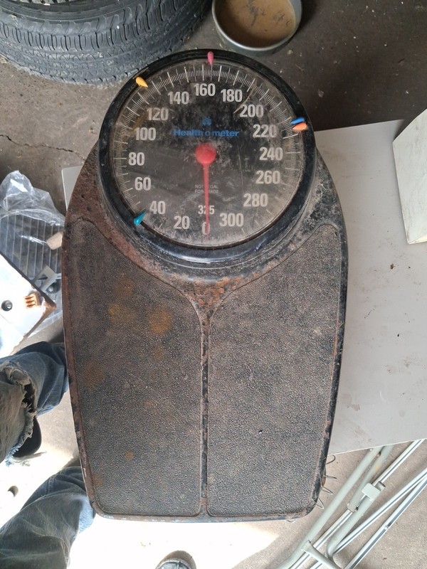 Vintage Health O Meter Professional Model 1550 Bigfoot 330 Lbs Capacity Tested