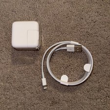OEM 12W Charger Adapter for APPLE iPhones iPad 10.2" 9.7" with lightning cable