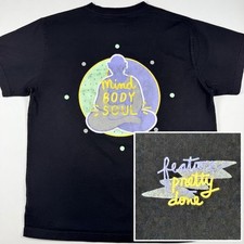 Feature All Things Good Made in USA Mind Body Soul Graphic Logo Men T-Shirt L