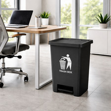 Recycling Dustbin Rubbish Pedal Bin Waste Trash Kitchen Home Office 50L 80L