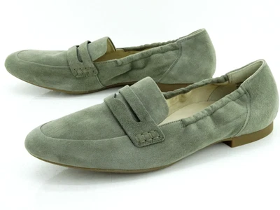 Paul Green Chausson Ballerine Mokassins Cuir Bleu Foncé T.42 UK8 - Photo 1/4