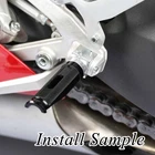 Black SHINOBI Motorcycle Front Foot Pegs For Yamaha XVS950 Bolt R 14-18 17 16 15