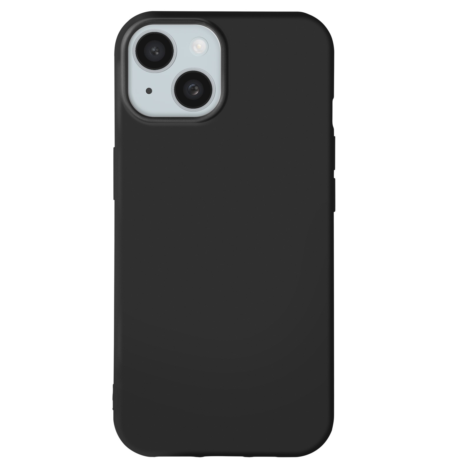 Coque iPhone 15 silicone fin anti-rayures et antichoc noir