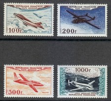 France 1954 MNH Mi 887-990 Sc C29-C32 Avions. Aviation set. Superbe. LUXE **
