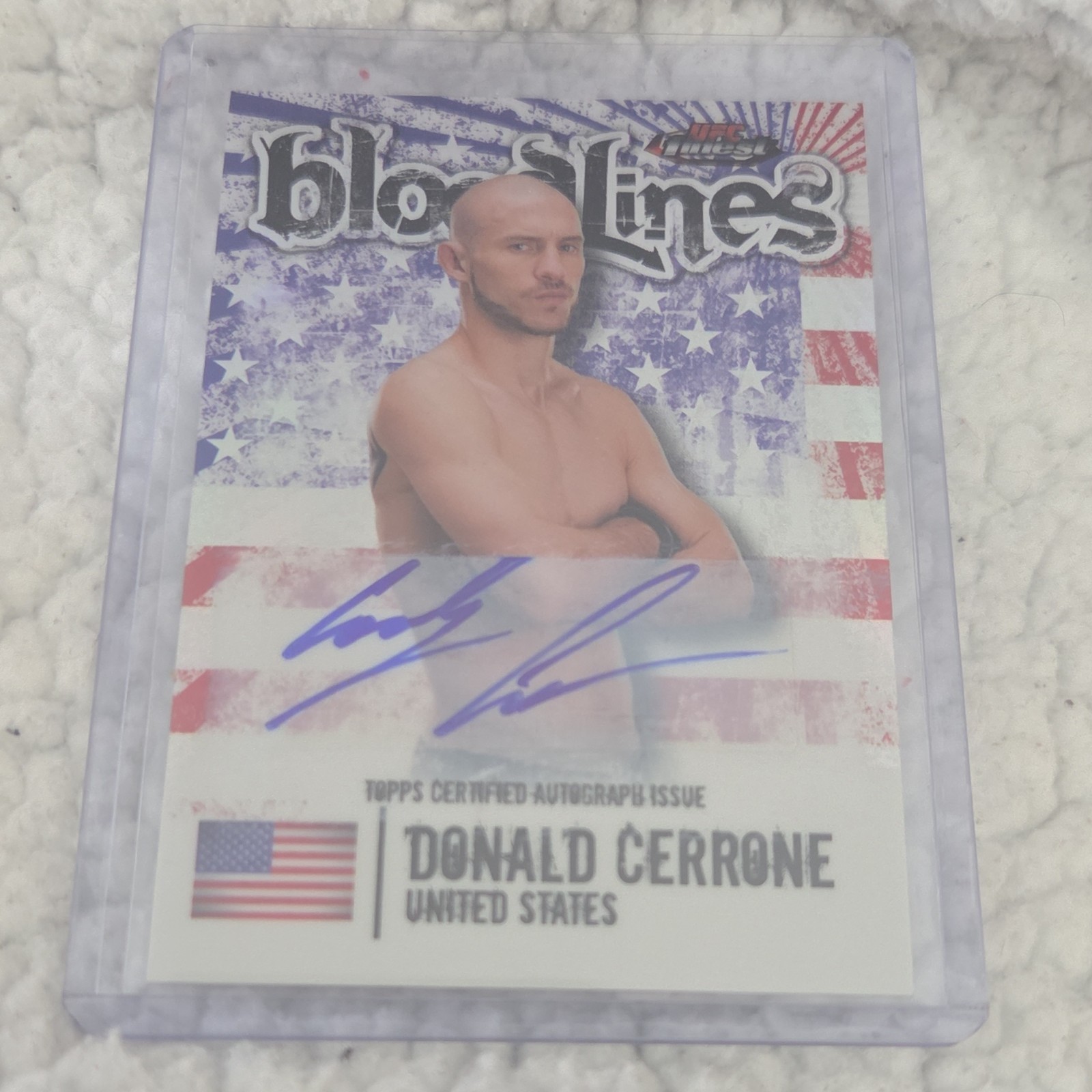 Topps 2012 Finest UFC Bloodlines Auto Donald Cowboy Cerrone USA BL-DC