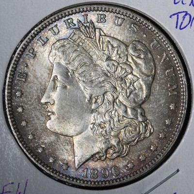 1896 Morgan Silver Dollar UNC *UNCIRCULATED* MS TONED E321 VIEH