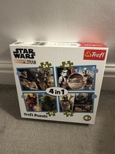 Image of Star Wars The Mandalorian [ & Child ] 4 in 1  Trefl Jigsaw Puzzle * New Sealed