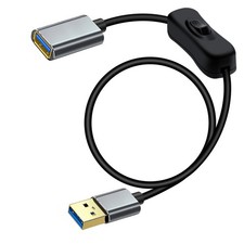 YINGAYOU USB Cable Switch 3.0 Extension with 3.2FT / 1 m, Black