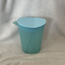 Tupper Tupperware Kanne 1L  Saftkanne  Milchkanne Junge Welle blau
