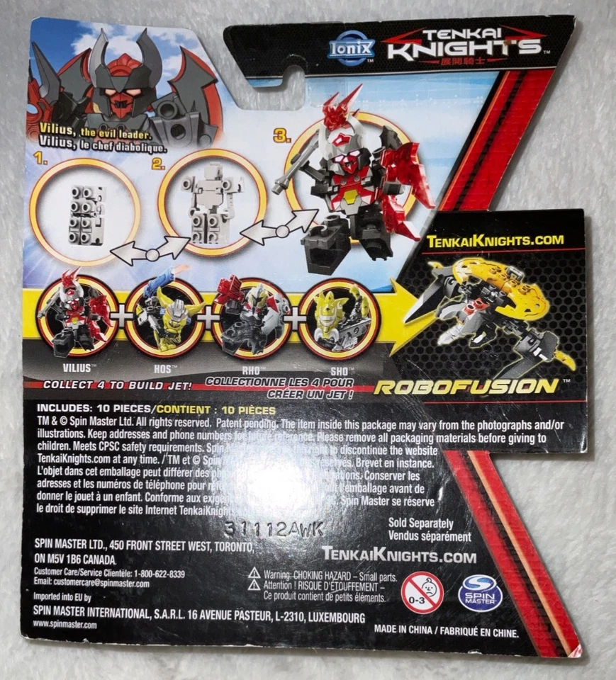 VILIUS Tenkai Knights Figure 10005 Ionix Transforming Bricks Shapeshifting BG1 - Image 2 of 2