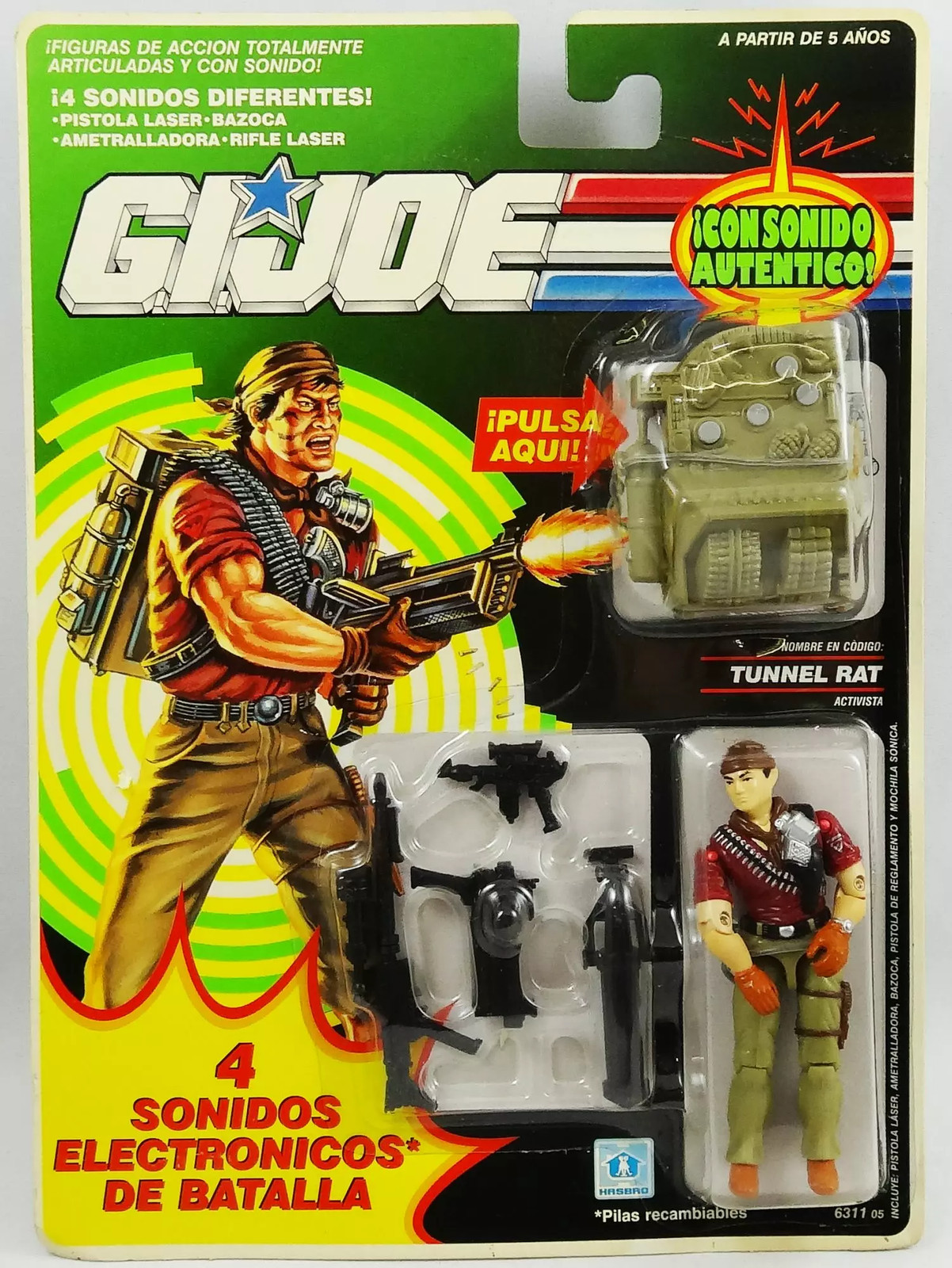 G.I. JOE Tunnel Rat Sonic Fighters 1990 figurine vintage Hasbro pour collectionneur