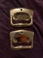 Pair Of Antique Funeral Casket Handles NOS