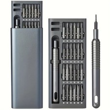 25 in 1 mini screwdriver set, flat head and cross shaped small screwdrivers