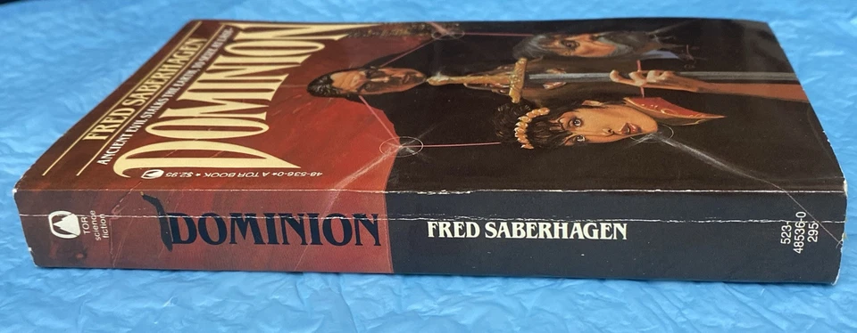 Dominion by Fred Saberhagen 1982 1st Print TOR USA Vintage Horror Paperback Book - Image 3 of 4
