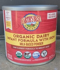 Earth's Best Organic Dairy Infant Formula with Iron 0-12 Months 21oz. Exp. 5/27