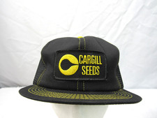 Vintage Cargill Seed Embroidered Patch Logo SnapBack Trucker Hat Foam Corn