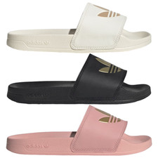 adidas Adilette Lite Slides Womens Sliders White Black Pink UK Size 4-8 New