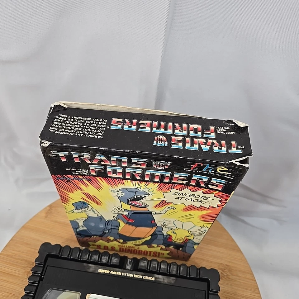 Transformers VHS Tape Vol 3 SOS DINOBOTS FHE Big Box Vintage 1984 80s  - Image 3 of 4