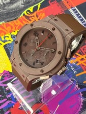 Hublot Big Bang 44mm Chocolate Ceramic Chronograph 301.CC.3190.RC Full Set 2