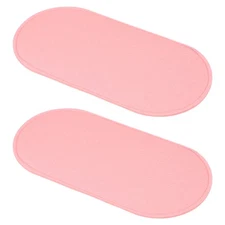 2 Pcs Felt Base Shaper 10x5 Inch, Bag Bottom Shaper Pad Oval Pink