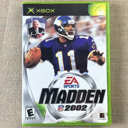 Madden NFL 2002 Xbox Original Tested Authentic Disc No Manual EA Sports